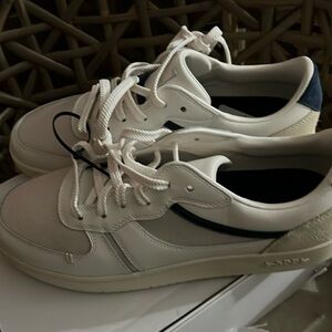New Label GT Retro Low White/Blue Leather Sneakers M13/W14.5 Unique